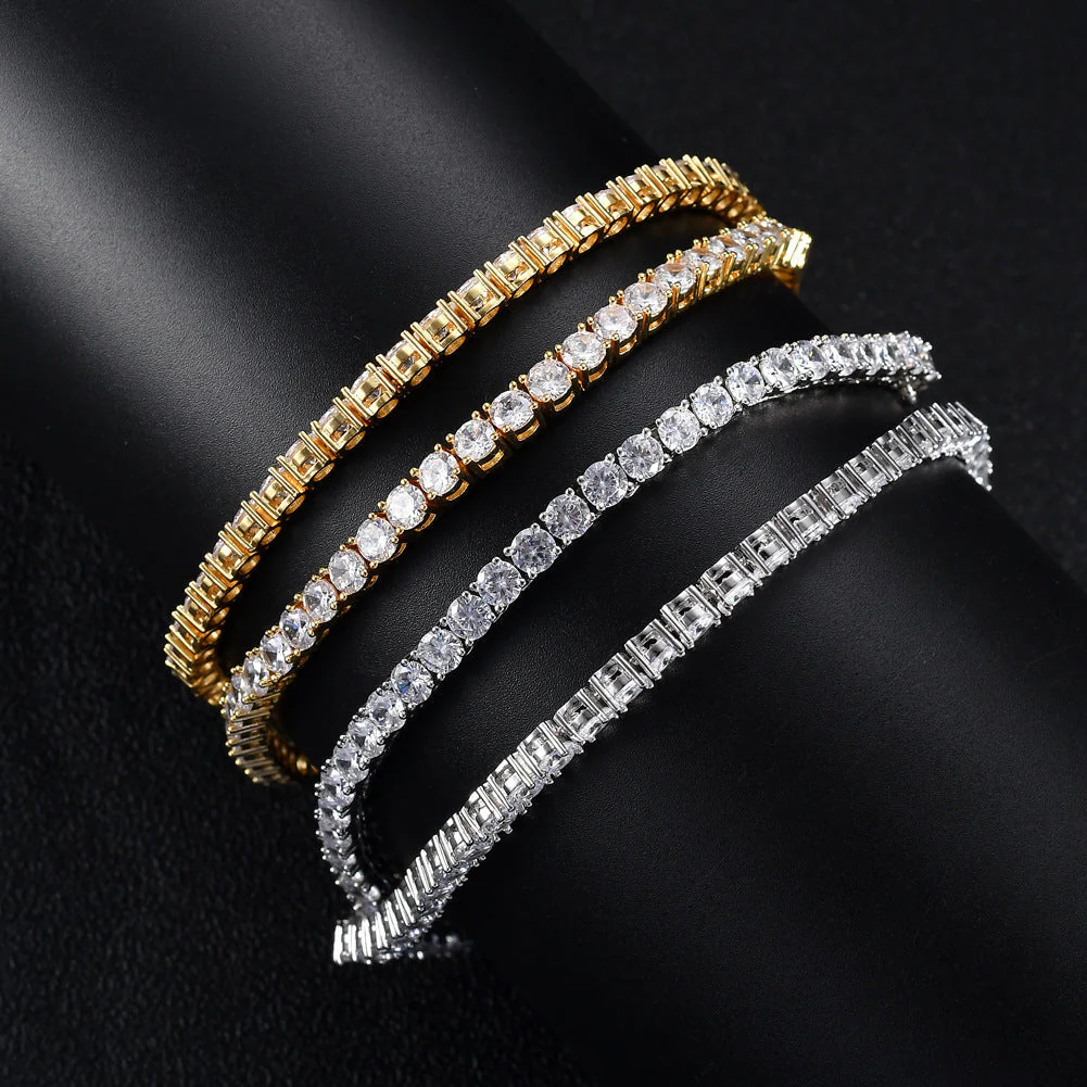 5mm White Gold Tennis Chain - Image 4
